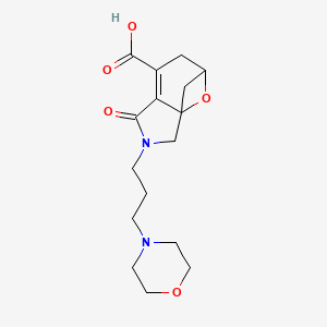 molecular formula C16H22N2O5 B1392603 2-(3-吗啉-4-基丙基)-1-氧代-1,2,3,4,5,6-六氢-3a,5-环氧异吲哚-7-羧酸 CAS No. 1242912-32-8
