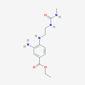 B1392605 Ethyl 3-amino-4-[(2-{[(methylamino)carbonyl]amino}ethyl)amino]benzoate CAS No. 1243047-49-5