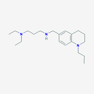 B1392613 N,N-Diethyl-N'-[(1-propyl-1,2,3,4-tetrahydroquinolin-6-yl)methyl]propane-1,3-diamine CAS No. 1242919-69-2