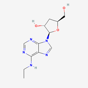 (2R,3R,5S)-2-[6-(ethylamino)purin-9-yl]-5-(hydroxymethyl)oxolan-3-ol