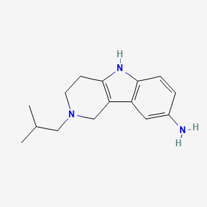 B1392615 2-Isobutyl-2,3,4,5-tetrahydro-1H-pyrido[4,3-b]indol-8-amine CAS No. 1242864-83-0