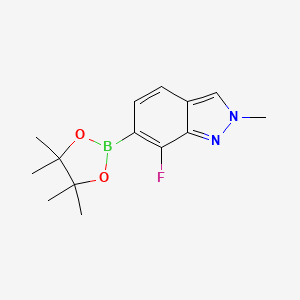 7-Fluoro-2-methyl-6-(4,4,5,5-tetramethyl-1,3,2-dioxaborolan-2-yl)-2H-indazole