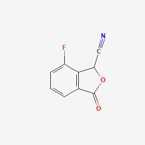 7-Fluoro-3-oxo-1,3-dihydro-2-benzofuran-1-carbonitrile