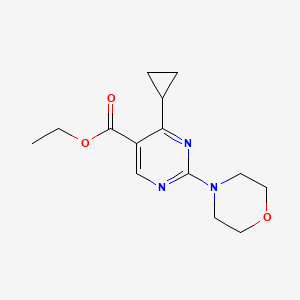 Ethyl 4-cyclopropyl-2-morpholinopyrimidine-5-carboxylate