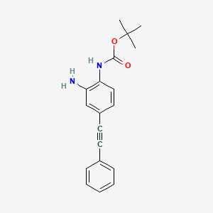 (2-Amino-4-phenylethynyl-phenyl)-carbamic acid tert-butyl ester