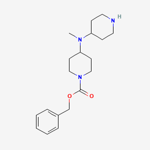 molecular formula C19H29N3O2 B13926381 Benzyl 4-(methyl(piperidin-4-YL)amino)piperidine-1-carboxylate 