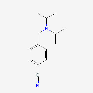 molecular formula C14H20N2 B13926382 4-((Diisopropylamino)methyl)benzonitrile 