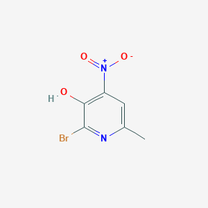 molecular formula C6H5BrN2O3 B13926397 2-Bromo-6-methyl-4-nitro-3-pyridinol 