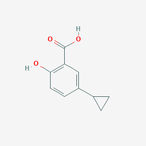 molecular formula C10H10O3 B13926414 5-Cyclopropyl-2-hydroxybenzoic acid 