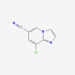 molecular formula C8H4ClN3 B1392644 8-氯咪唑并[1,2-a]吡啶-6-腈 CAS No. 1221792-07-9