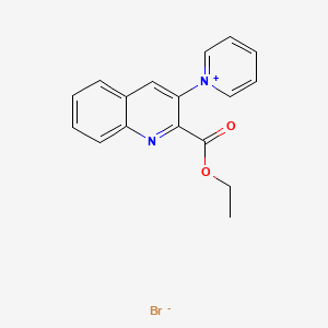 Pyridinium, 1-[2-(ethoxycarbonyl)-3-quinolinyl]-, bromide