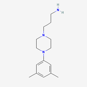 molecular formula C15H25N3 B1392649 {3-[4-(3,5-二甲苯基)哌嗪-1-基]丙基}胺 CAS No. 1044528-82-6