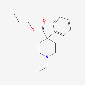 Propyl 1-ethyl-4-phenylpiperidine-4-carboxylate