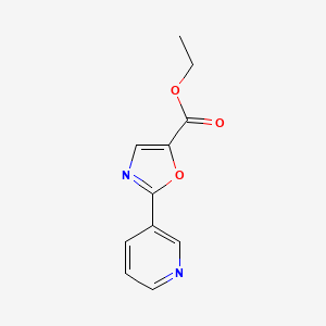 Ethyl 2-(pyridin-3-YL)oxazole-5-carboxylate