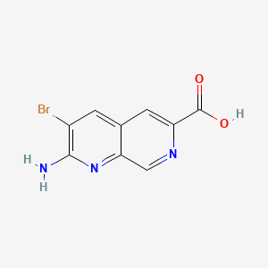 2-Amino-3-bromo-1,7-naphthyridine-6-carboxylic acid