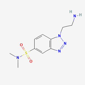 B1392664 1-(2-Aminoethyl)-N,N-dimethyl-1H-1,2,3-benzotriazole-5-sulfonamide CAS No. 1242925-47-8