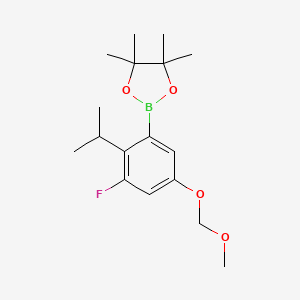 2-(3-Fluoro-2-isopropyl-5-(methoxymethoxy)phenyl)-4,4,5,5-tetramethyl-1,3,2-dioxaborolane