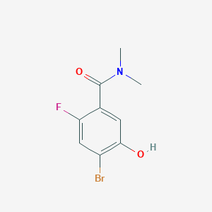 4-Bromo-2-fluoro-5-hydroxy-N,N-dimethylbenzamide