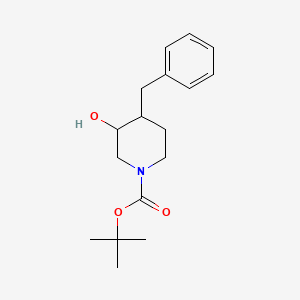 tert-Butyl 4-benzyl-3-hydroxypiperidine-1-carboxylate