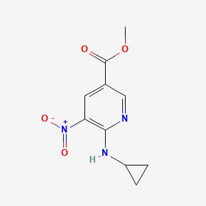 Methyl 6-(cyclopropylamino)-5-nitronicotinate