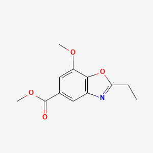 B1392680 Methyl 2-ethyl-7-methoxy-1,3-benzoxazole-5-carboxylate CAS No. 1221792-17-1