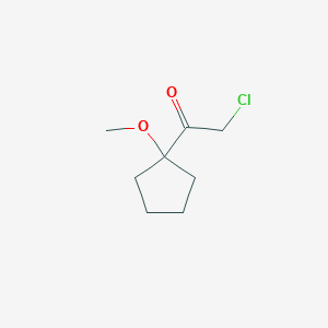 2-Chloro-1-(1-methoxycyclopentyl)ethan-1-one