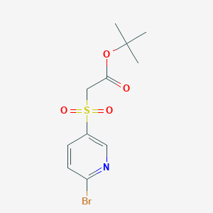 (2-Bromopyridine-5-sulfonyl)acetic acid tert-butyl ester