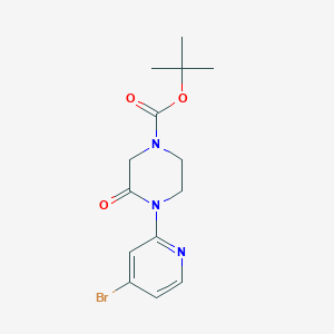 Tert-butyl 4-(4-bromopyridin-2-yl)-3-oxopiperazine-1-carboxylate