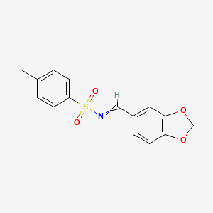 Benzenesulfonamide, N-(1,3-benzodioxol-5-ylmethylene)-4-methyl-