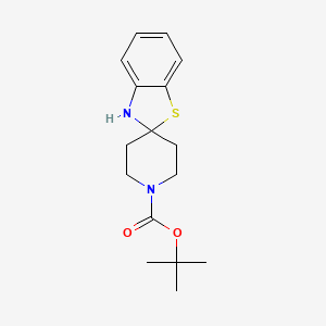 molecular formula C16H22N2O2S B1392687 叔丁基 3H-螺[1,3-苯并噻唑-2,4'-哌啶]-1'-羧酸酯 CAS No. 1221792-85-3