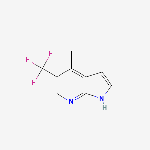 B1392691 4-Methyl-5-(trifluoromethyl)-1H-pyrrolo[2,3-b]pyridine CAS No. 1261365-79-0