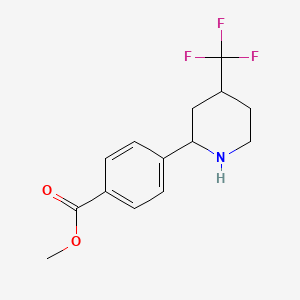 Methyl 4-(4-(trifluoromethyl)piperidin-2-yl)benzoate