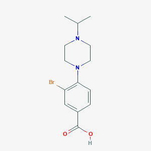 3-Bromo-4-(4-isopropylpiperazin-1-yl)benzoic acid