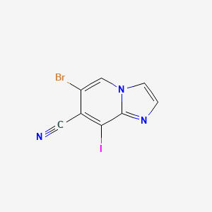 6-Bromo-8-iodoimidazo[1,2-a]pyridine-7-carbonitrile