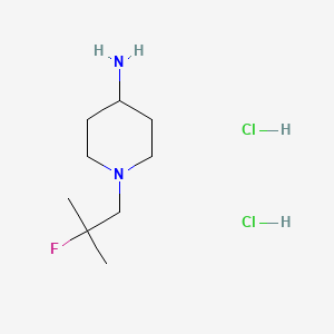 molecular formula C9H21Cl2FN2 B13926977 1-(2-Fluoro-2-methylpropyl)piperidin-4-amine 2hcl 