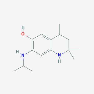 molecular formula C15H24N2O B1392698 7-(异丙氨基)-2,2,4-三甲基-1,2,3,4-四氢喹啉-6-醇 CAS No. 1256627-69-6