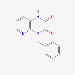 molecular formula C14H11N3O2 B1392702 4-苄基-2-羟基吡啶并[2,3-b]吡嗪-3(4H)-酮 CAS No. 1243022-01-6