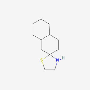 molecular formula C12H21NS B1392708 八氢-1H-螺[萘-2,2'-[1,3]噻唑烷] CAS No. 1221792-92-2