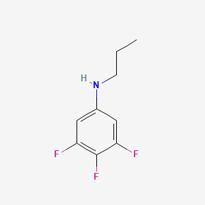 molecular formula C9H10F3N B1392712 3,4,5-三氟-N-丙基苯胺 CAS No. 1242882-30-9
