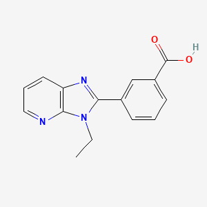 molecular formula C15H13N3O2 B1392717 3-(3-乙基-3H-咪唑并[4,5-b]吡啶-2-基)苯甲酸 CAS No. 1243102-22-8
