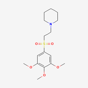 Piperidine, 1-(2-(3,4,5-trimethoxyphenyl)sulfonylethyl)-