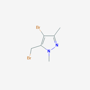 4-bromo-5-(bromomethyl)-1,3-dimethyl-1H-pyrazole