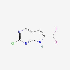 2-Chloro-6-(difluoromethyl)-7H-pyrrolo[2,3-d]pyrimidine