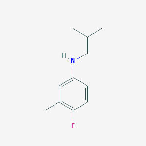 molecular formula C11H16FN B1392726 (4-氟-3-甲基苯基)异丁胺 CAS No. 1242904-58-0