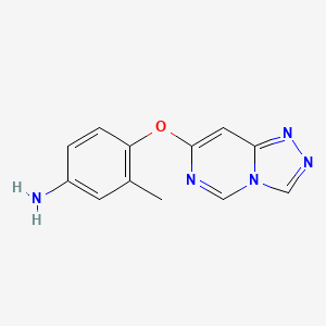 3-Methyl-4-(1,2,4-triazolo[4,3-c]pyrimidin-7-yloxy)benzenamine