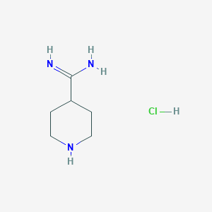 molecular formula C6H14ClN3 B13927282 Piperidine-4-carboximidamide hydrochloride 