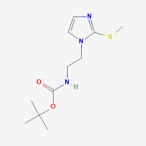 [2-(2-Methylsulfanyl-imidazol-1-yl)-ethyl]-carbamic acid tert-butyl ester