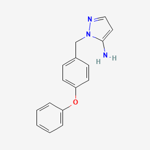 2-(4-Phenoxy-benzyl)-2h-pyrazol-3-ylamine