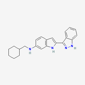 N-(cyclohexylmethyl)-2-(1H-indazol-3-yl)-1H-indol-6-amine