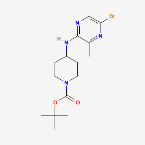 tert-Butyl 4-((5-bromo-3-methylpyrazin-2-yl)amino)piperidine-1-carboxylate